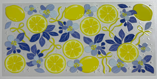 Lemon w/Blue Leaves - Wrap