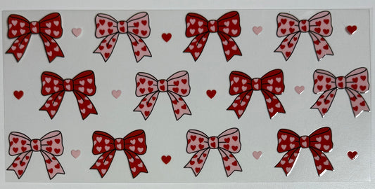 Heart Bow w/ Hearts- Wrap