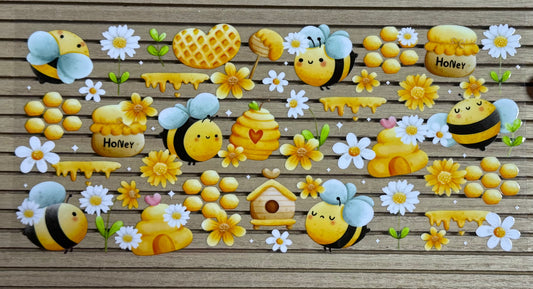 Bees w/Blue Wings - Wrap