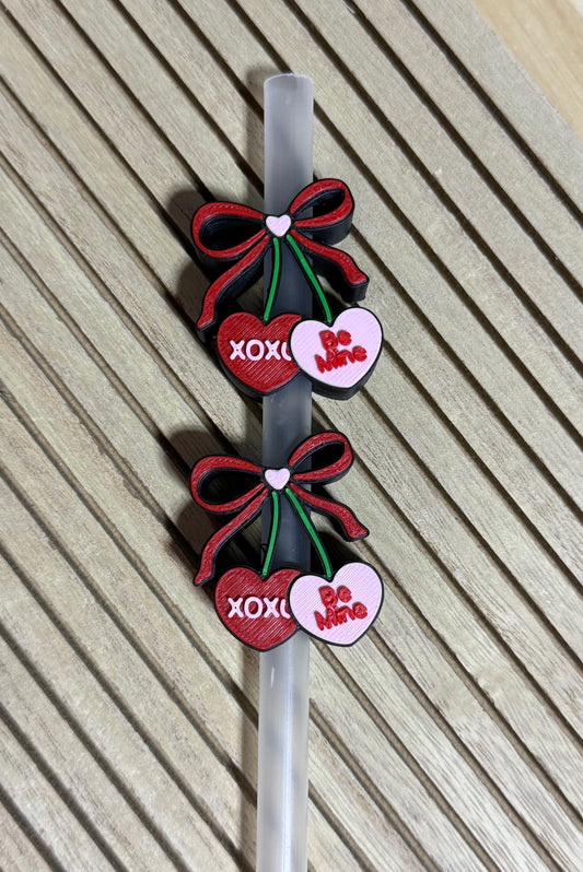 Convo Hearts - 3d Straw Topper