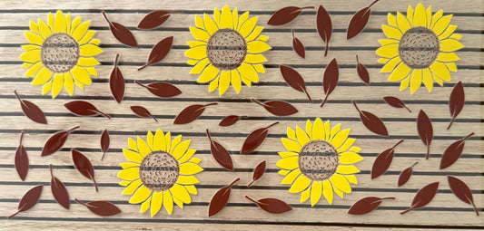 Sunflower w/Brown Leaves - Wrap
