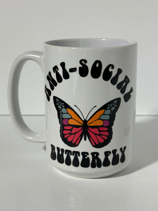 Anti Social Butterfly - Coffee Mug