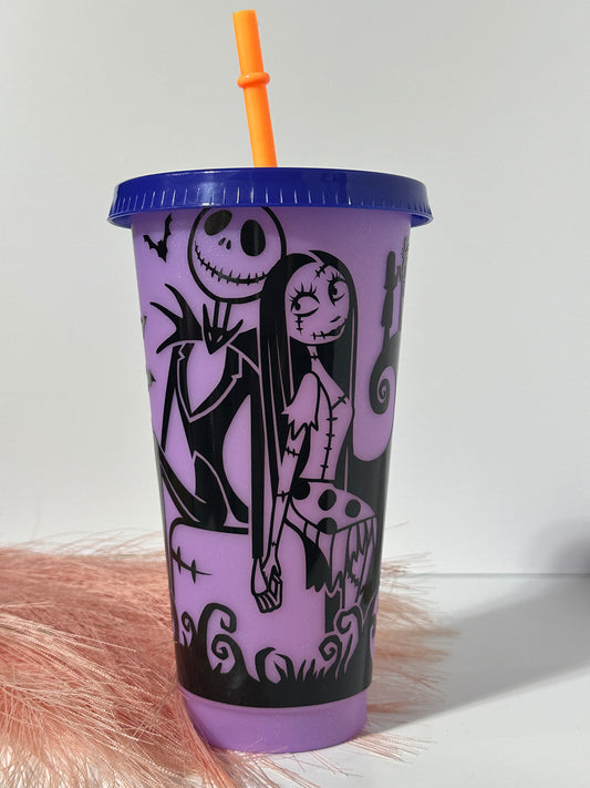 24 oz- Cold Cup- Jack & Sally