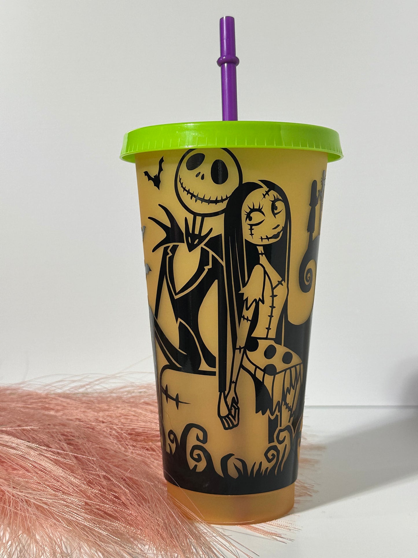 24 oz- Cold Cup- Jack & Sally