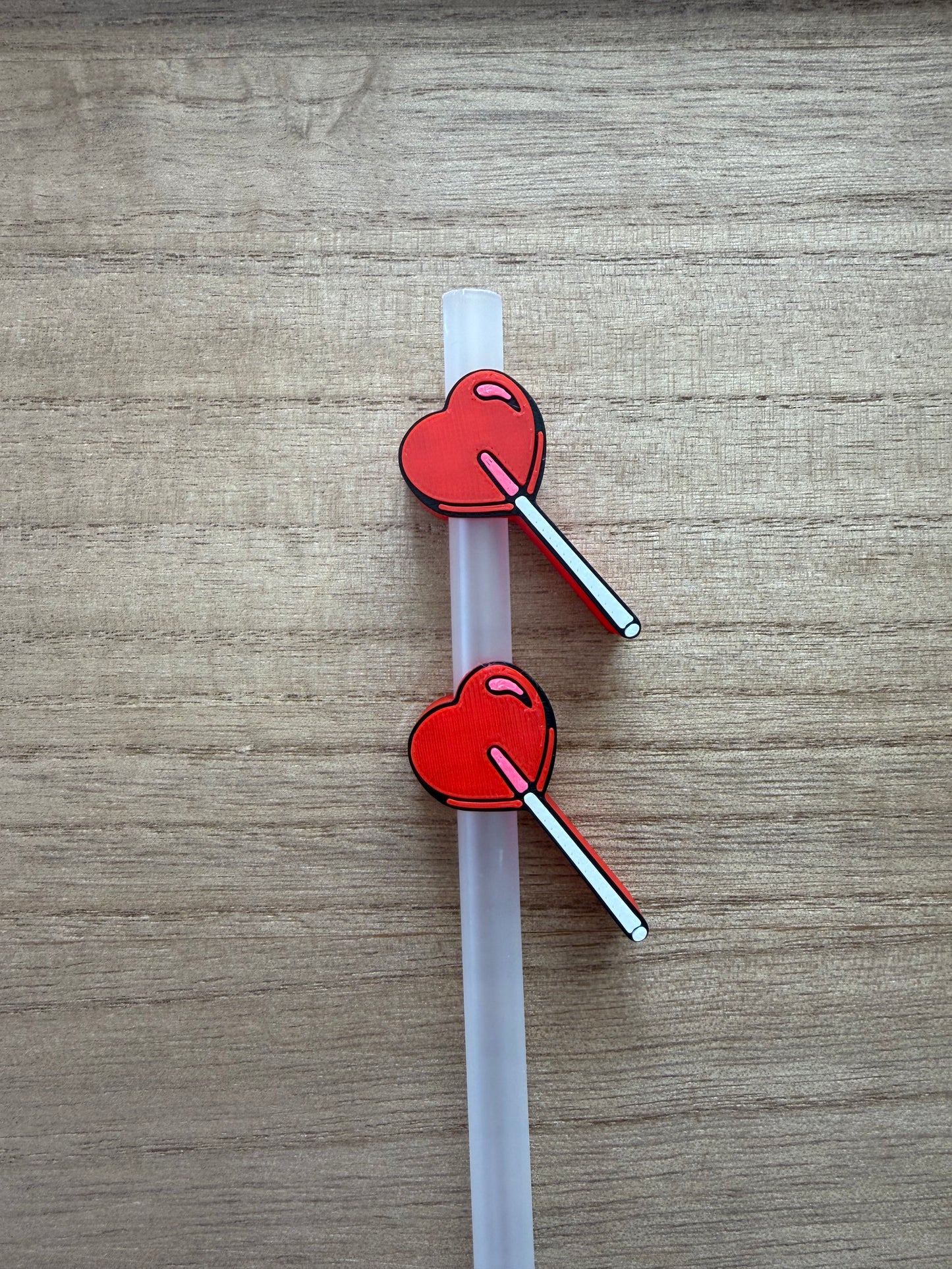 Heart Sucker - 3d Straw Topper