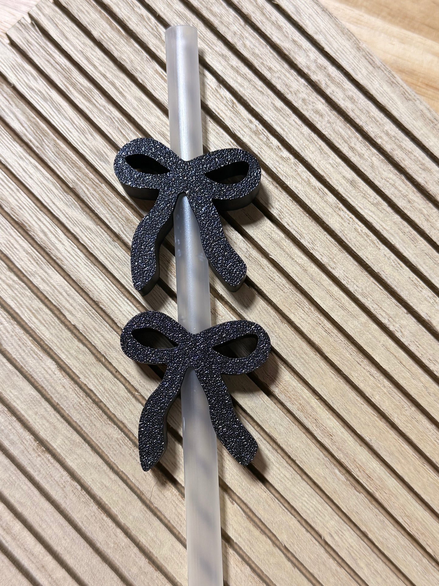 Silky Bow - 3d Straw Topper