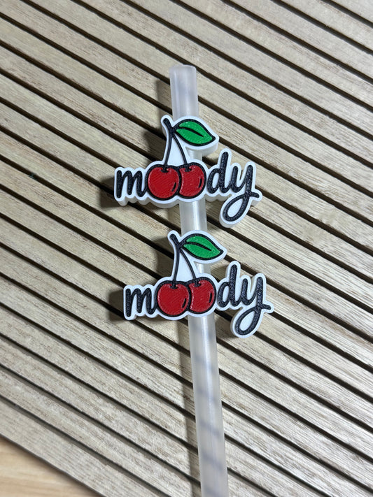 Moody Cherries - 3d Straw Topper