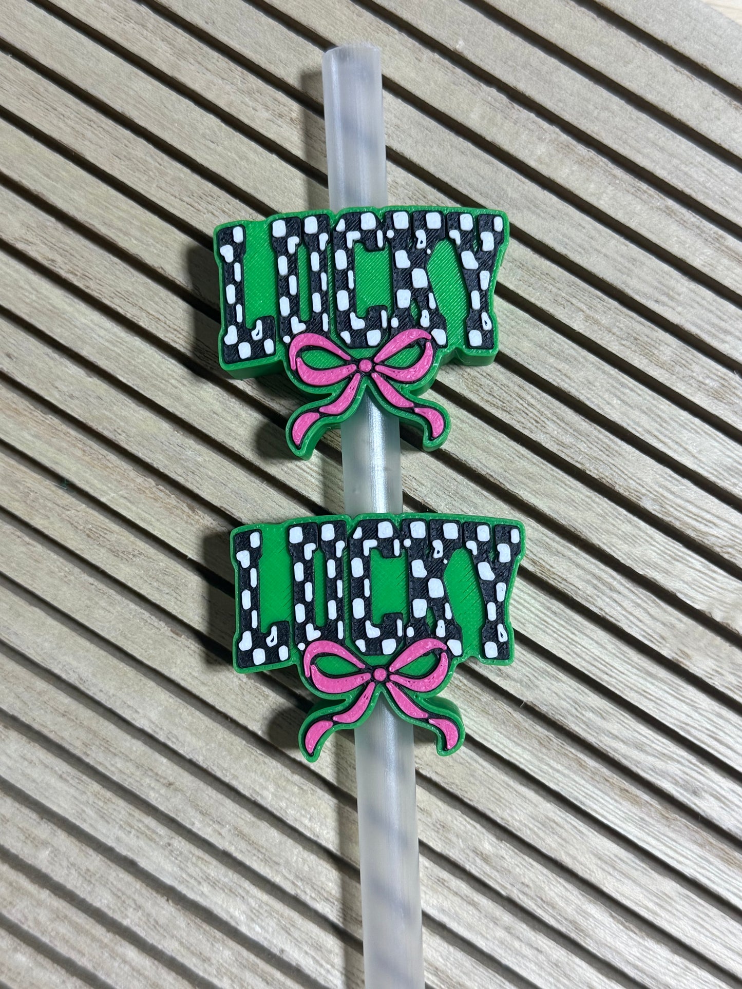 Lucky - 3d Straw Topper