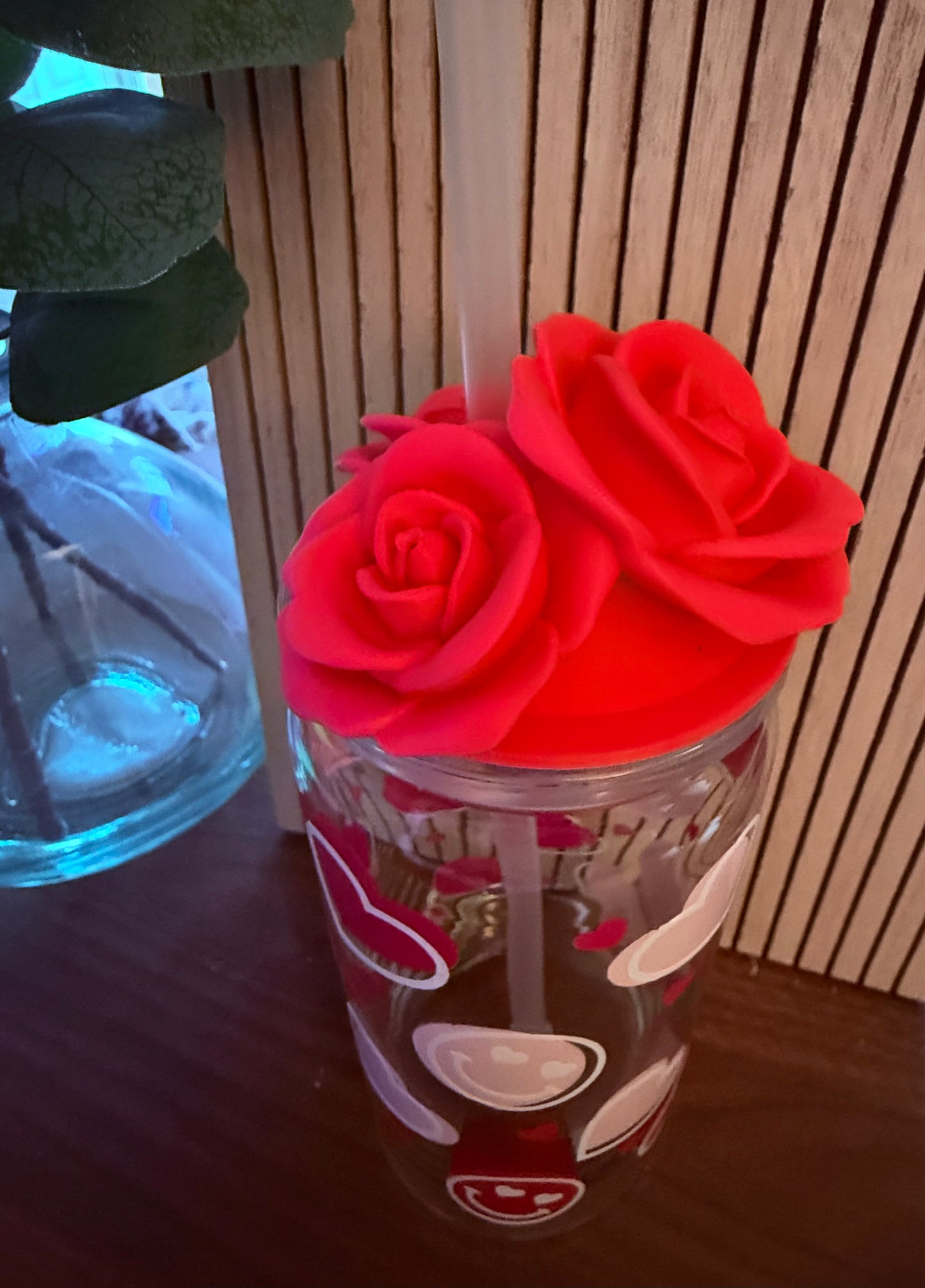 Triple Rose Full Top - 3d Straw Topper