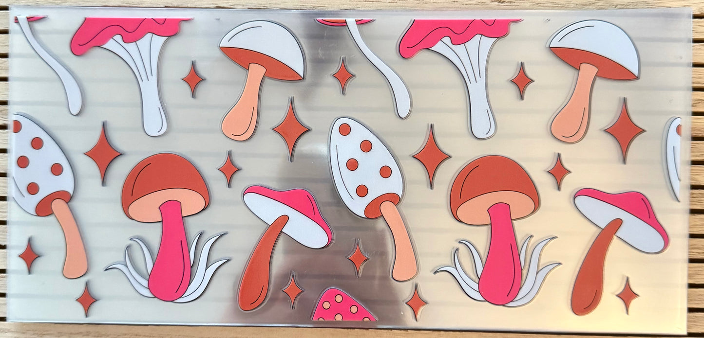 Retro Mushrooms - Wrap