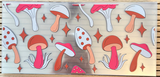 Retro Mushrooms - Wrap