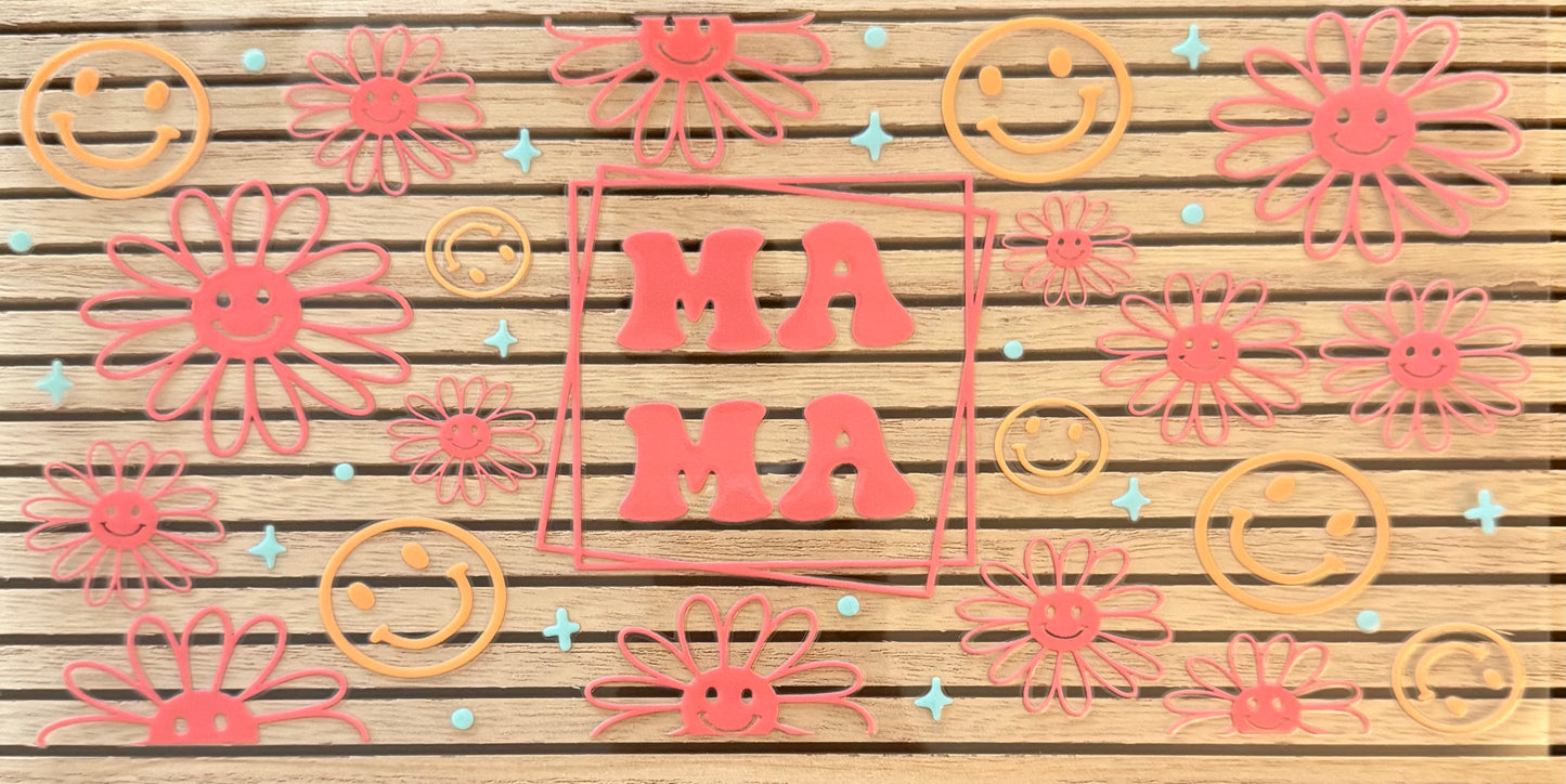 Mama w/Flowers & Smileys - Wrap