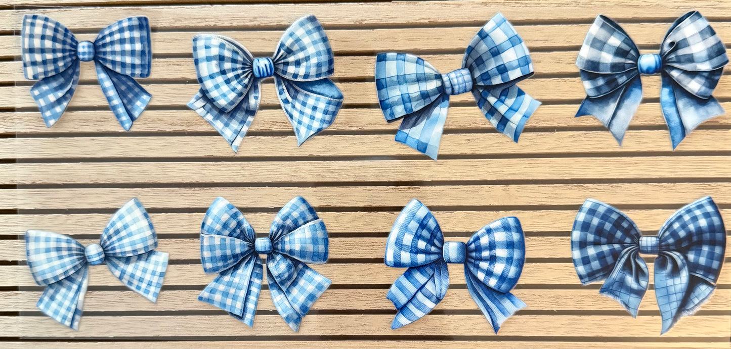 Bows w/Blue Plaid - Wrap