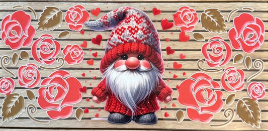 Red Gnomes w/ Roses - Wrap