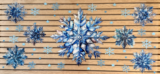 Blue Snowflakes - Wrap