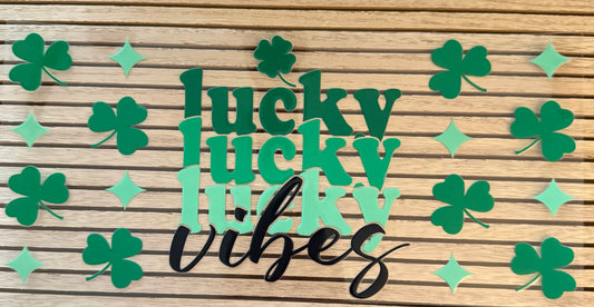 Lucky Vibes w/Clovers - Wrap