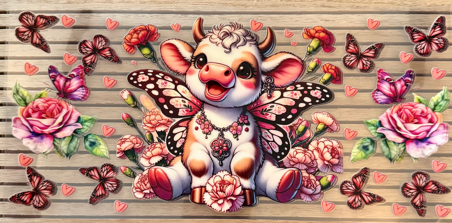 Cute Cow w/Butterfly Wings - Wrap