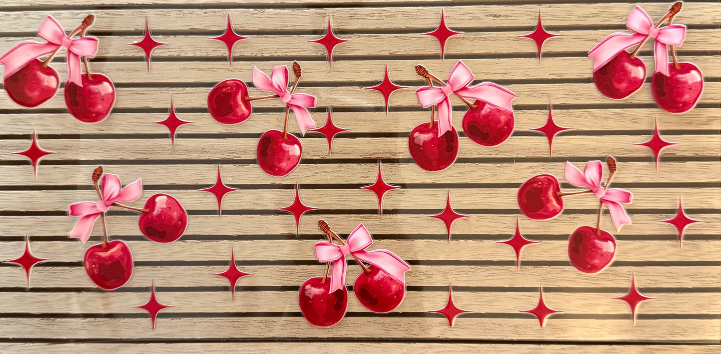 Cherries w/Pink Bows - Wrap