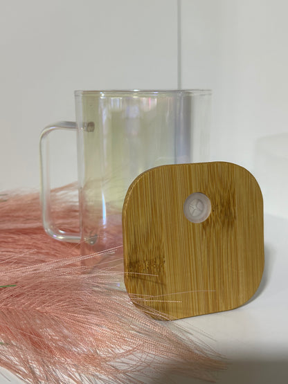 20oz Square Mug - Iridescent Glass Wholesale