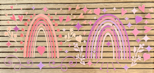 Pink & Lavender Rainbows - Wrap
