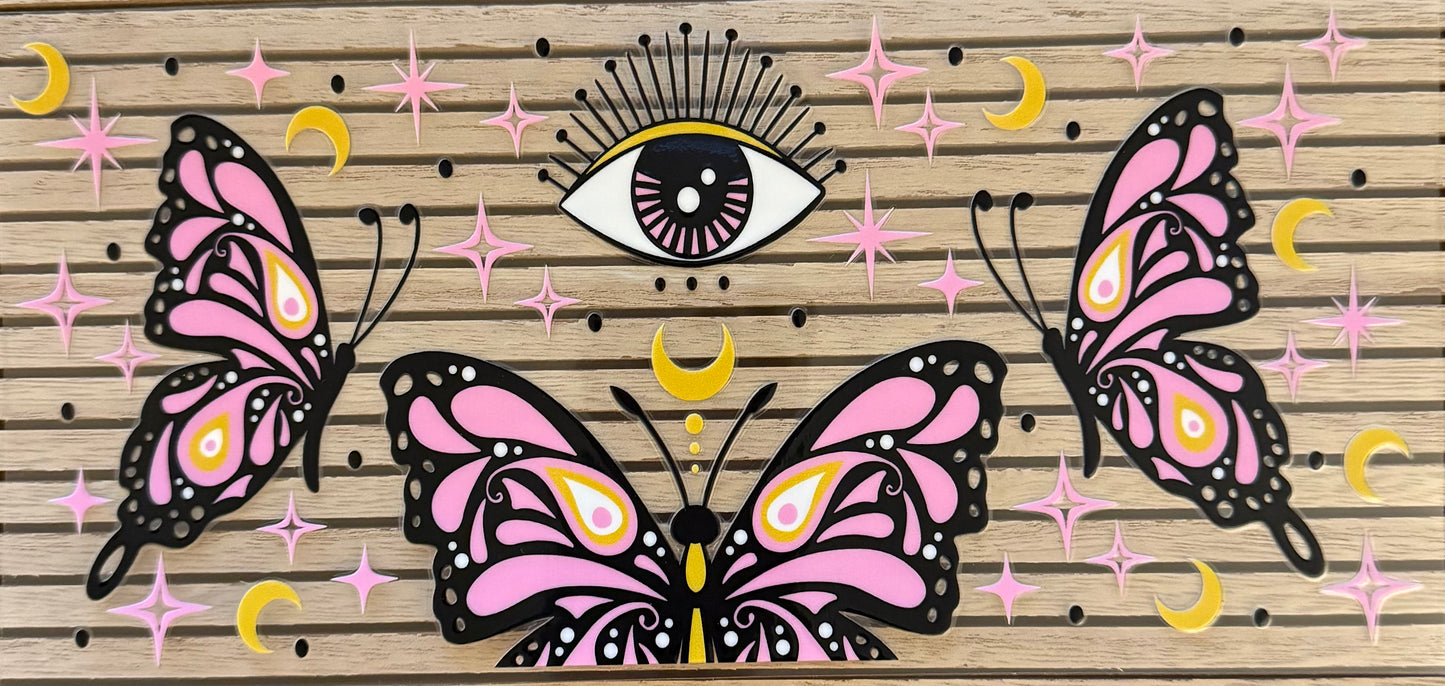 Butterfly (Pink w/Eye) - Wrap