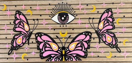 Butterfly (Pink w/Eye) - Wrap