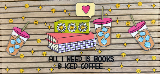 Books & Iced Coffee - Wrap