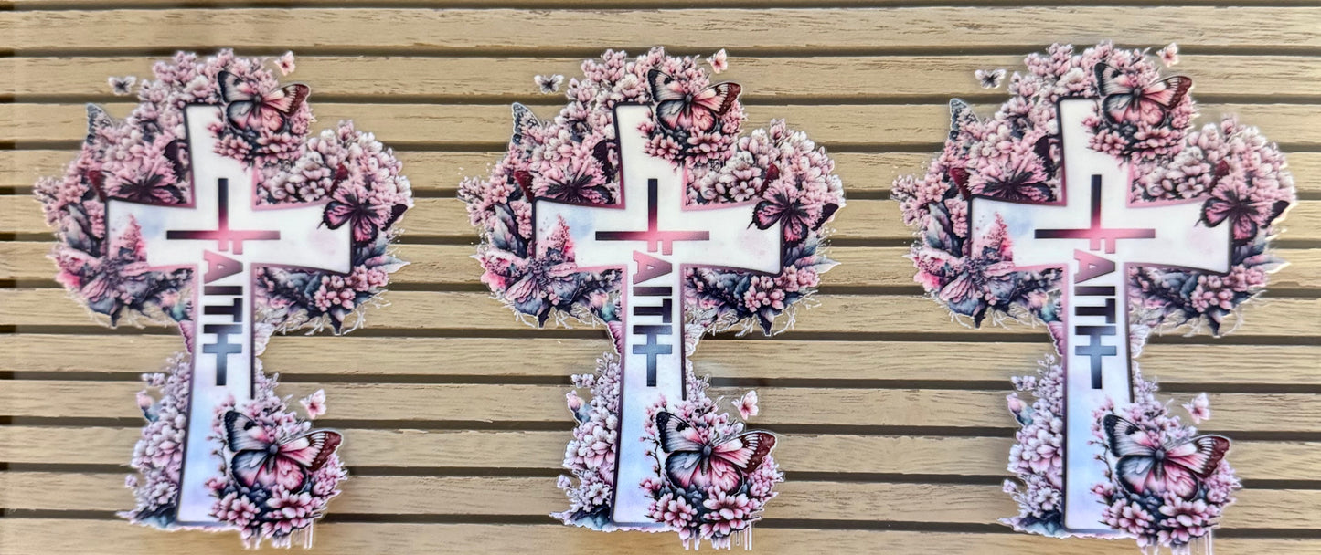 Cross w/Faith & Butterflies - Wrap