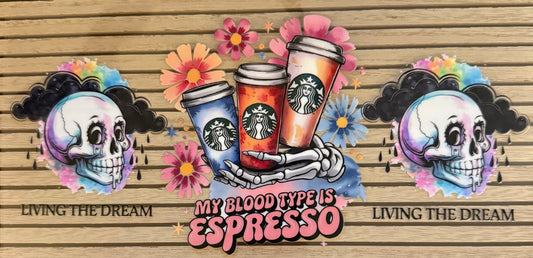 Blood Type Expresso- Wrap
