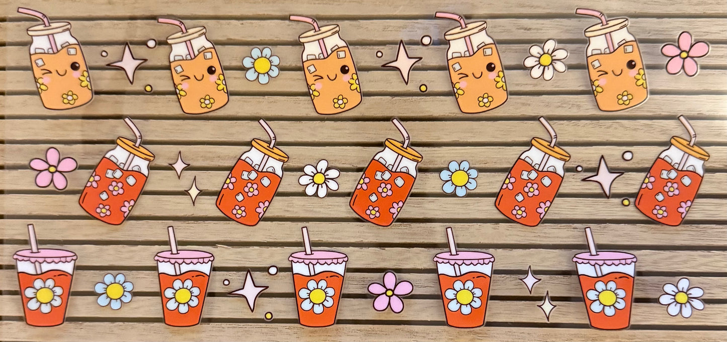 Coffee Cups Winking (Multi) - Wrap