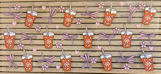 Iced Tea wi/Pink Daisy - Wrap