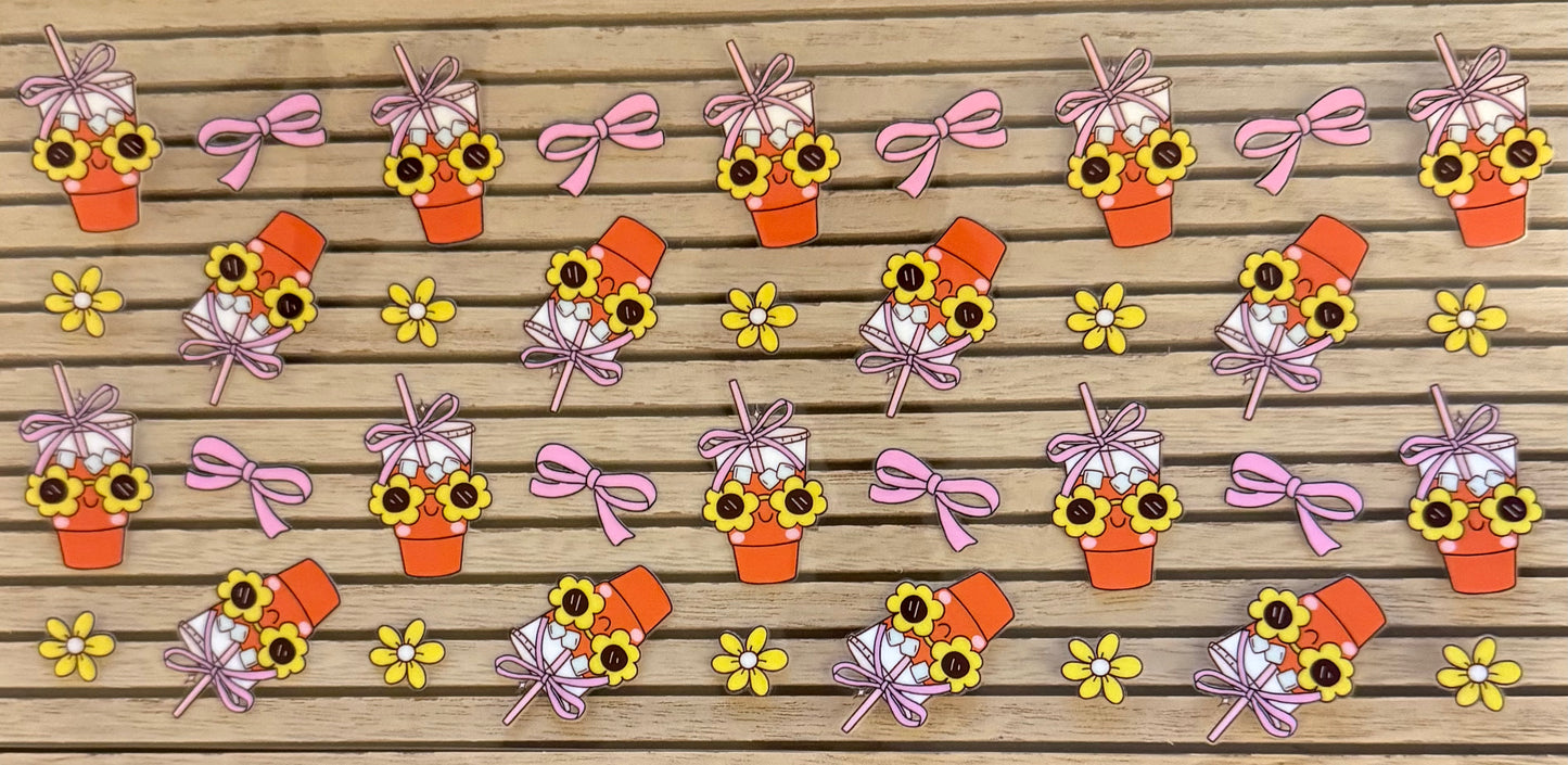 Iced Coffee with Daisy Eyes - Wrap