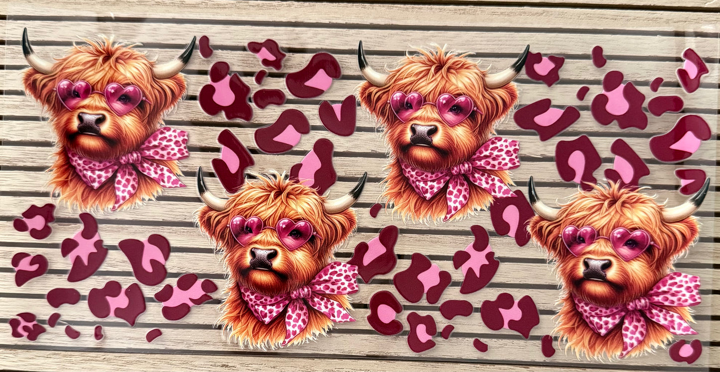 Heart Glasses Cow - Wrap