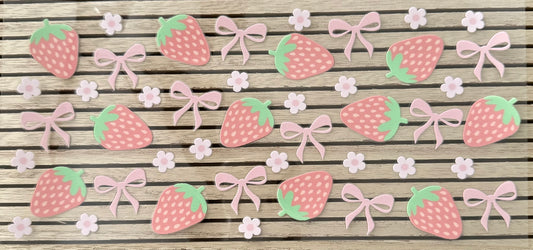 Pink Strawberries - Wrap