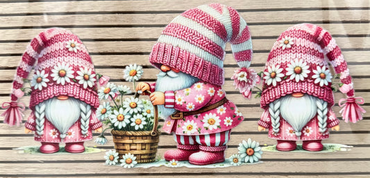 Pink Daisy Gnomes - Wrap