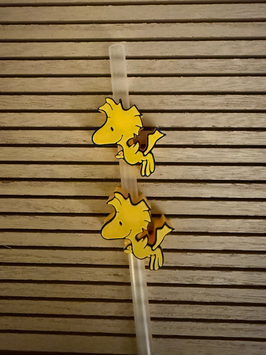 Yellow Bird - 3d Straw Topper