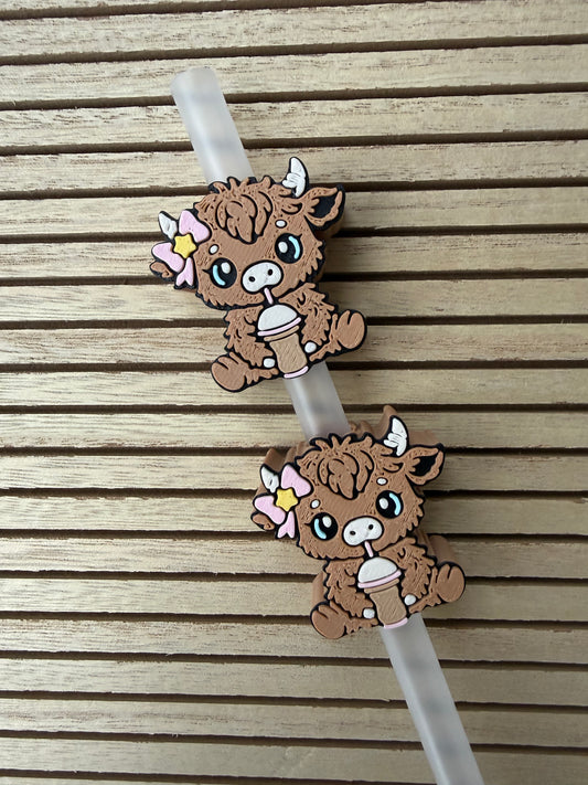 Coffee Cow - 3d Straw Topper