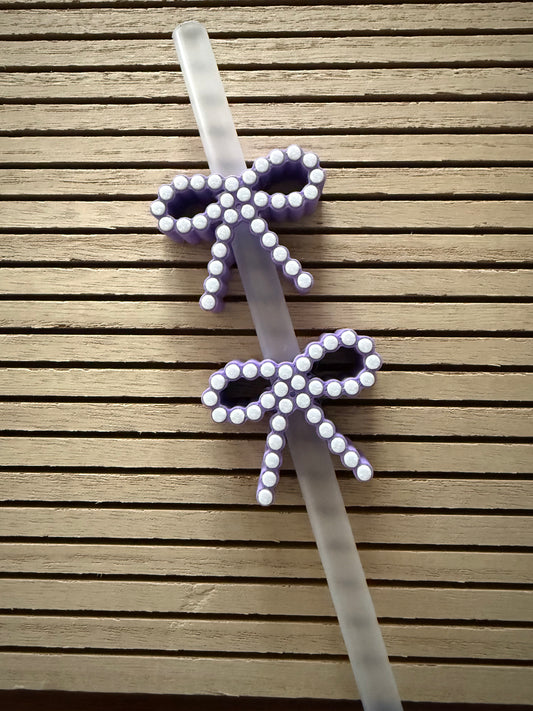 Pearly Bow - 3d Straw Topper