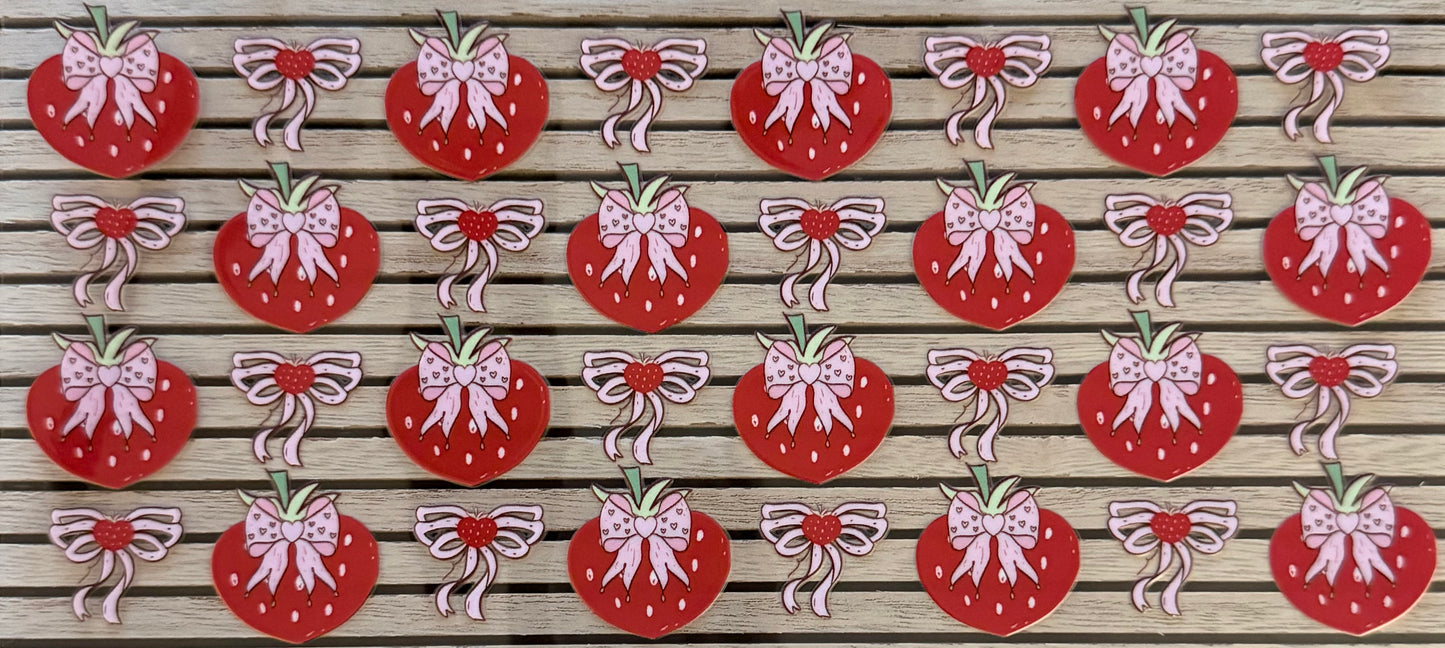 Strawberries & Double Bows - Wrap