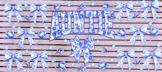 Auntie (Blue Bows) - Wrap