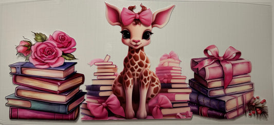 Giraffe w/ Books - Wrap