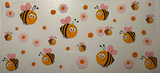 Bee w/Pink Flowers  - Wrap