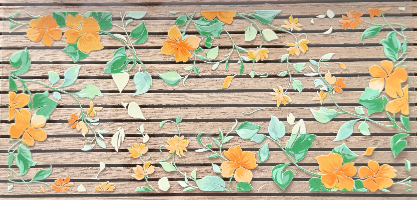 Orange Floral - Wrap