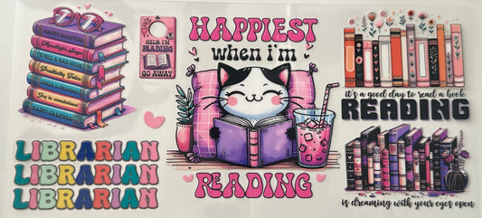 Reading (Happiest Cat)  - Wrap