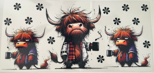 Coffee w/Moody Cows - Wrap