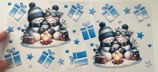 Winter (Snowmen w/Blue Packages) - Wrap