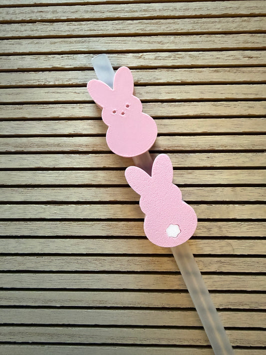 Cotton Tail Bunny - 3d Straw Topper