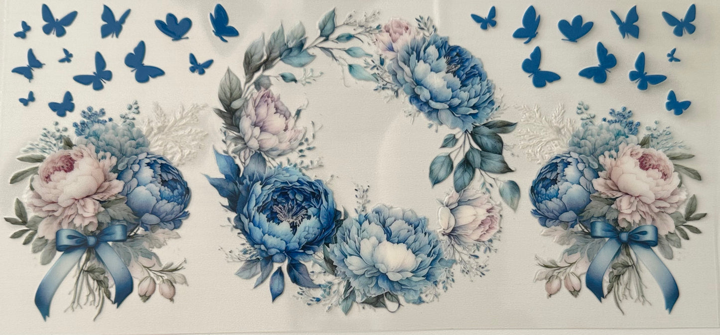 Floral (Blue Flowers) - Wrap