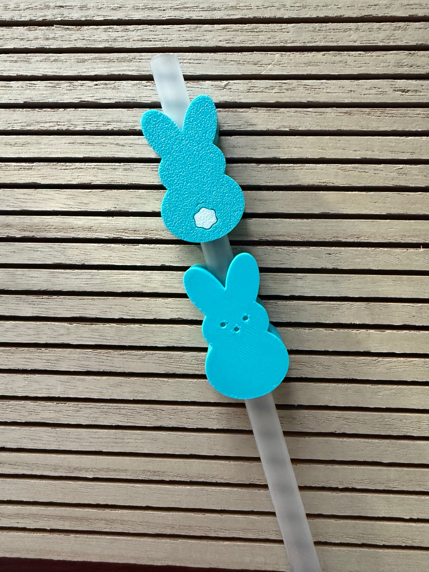 Cotton Tail Bunny - 3d Straw Topper