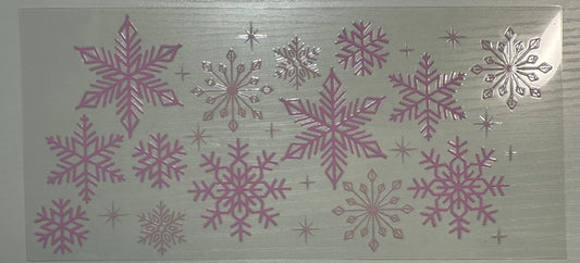 Winter (Pink Snow Flakes) - Wrap